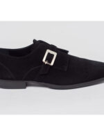Buckle Shoes - Black Suede