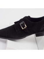 Buckle Shoes - Black Suede