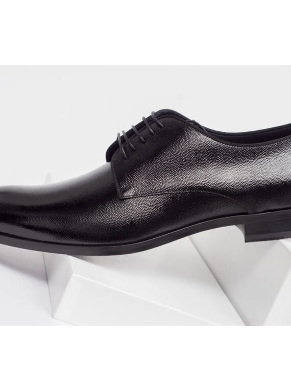 Derby Wet Look Shoes - 002
