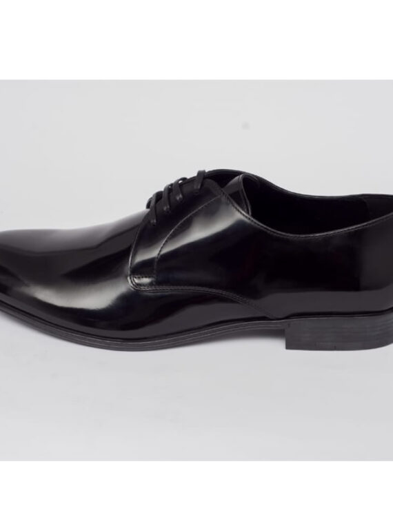 Derby Wet Look Shoes - 001