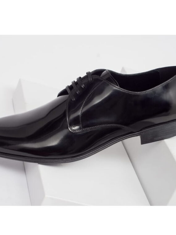 Derby Wet Look Shoes - 001