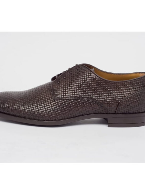 Woven Derby Lace Up Shoes
