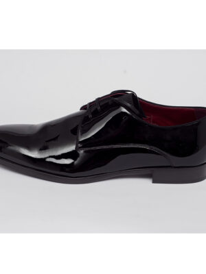 Derby Wet look Lace-up Shoes 3